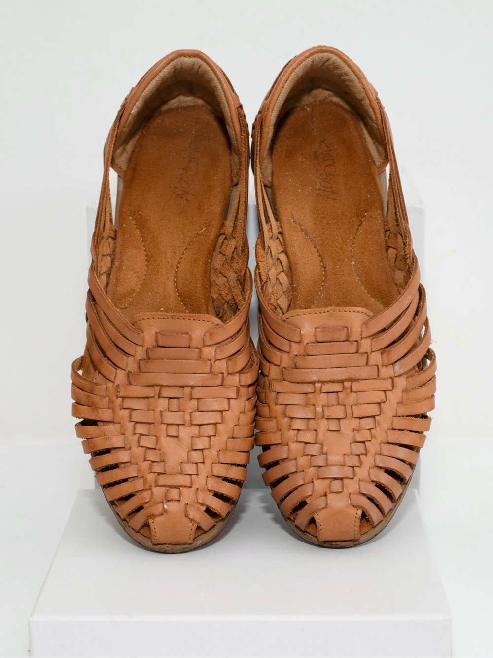 Woven Leather Huarache Sandals Ranie